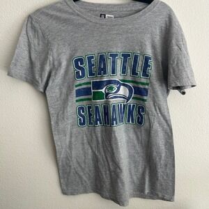 NFL Seattle Seahawks Team Apparel Gray T-Shirt Short Sleeve